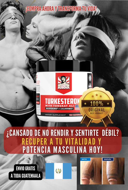 Turkesterone - Old School: Dobla la irrigación Sanguínea, Engrosa y Recupera tu POTENCIA EN LA CAMA.