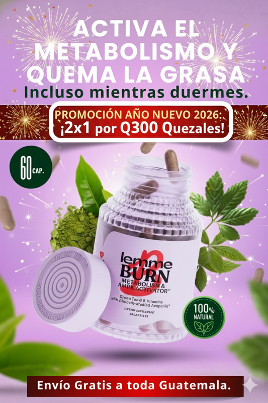 ¡Quema Grasa 24/7! Lemme Burn Activa el 'Modo Quema' de tu Metabolismo: Deshazte de la Grasa Abdominal Obstinada MIENTRAS Duermes.